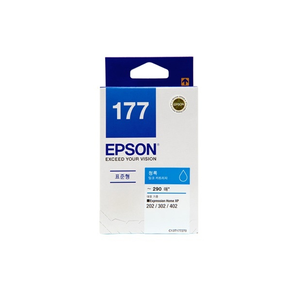 [EPSON] 정품잉크 T177270 파랑 (XP202/290매) 엡손잉크