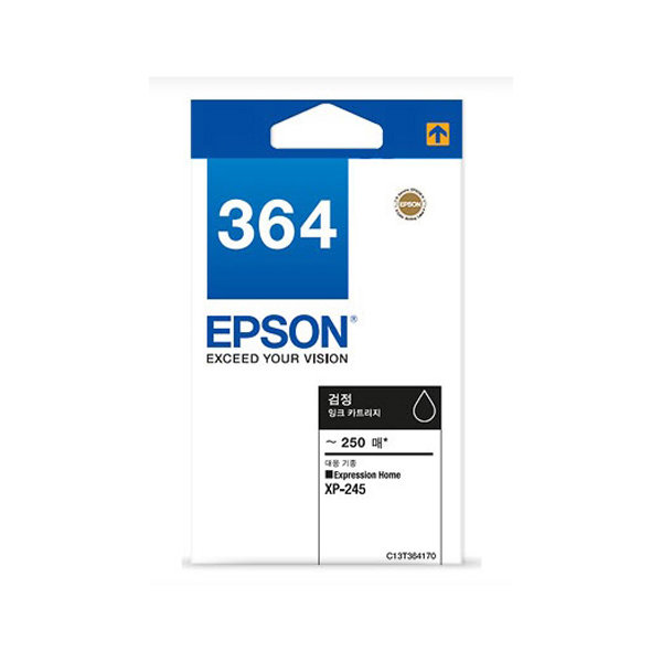 [EPSON] 정품잉크 T364170 검정 (XP245/250매) 엡손잉크