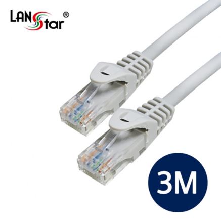 [LANStar] 랜스타 CAT.6 UTP 랜케이블 3m 그레이