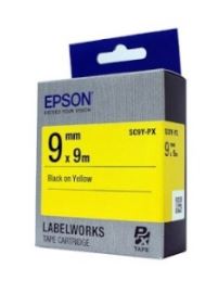 [EPSON] SC9Y-PX 라벨테이프 바탕(노랑)/글씨(검정) 9mm