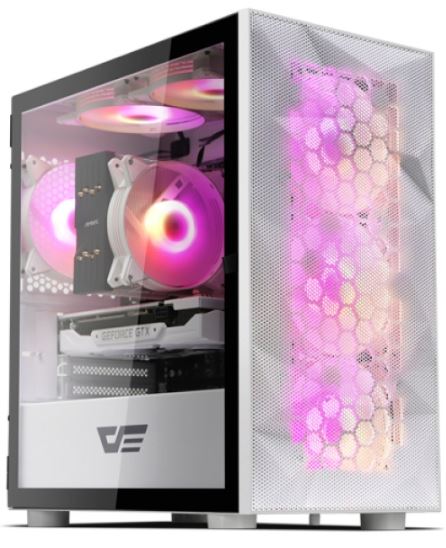 [darkFlash] DLM21 RGB MESH 강화유리 화이트 (미니타워)