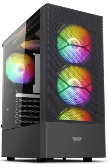 [darkFlash] DK200 RGB 강화유리 (블랙) (미들타워)