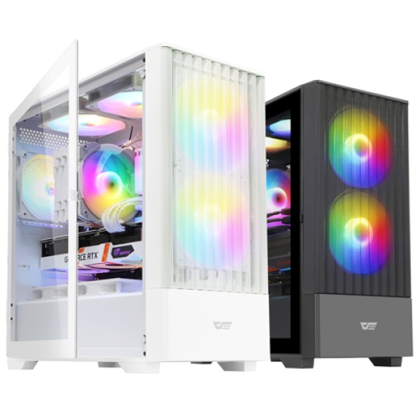 [darkFlash] DNM600 MESH RGB (화이트) (미니타워)